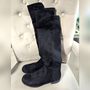 Black Velvet boots size 9